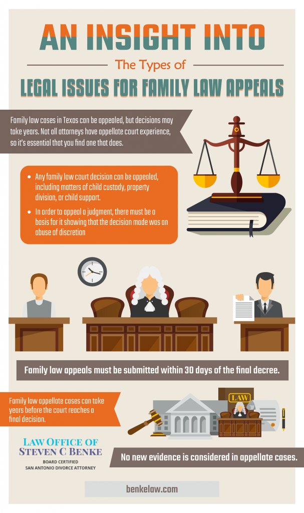 An Insight Into The Types of Legal Issues for Family Law Appeals